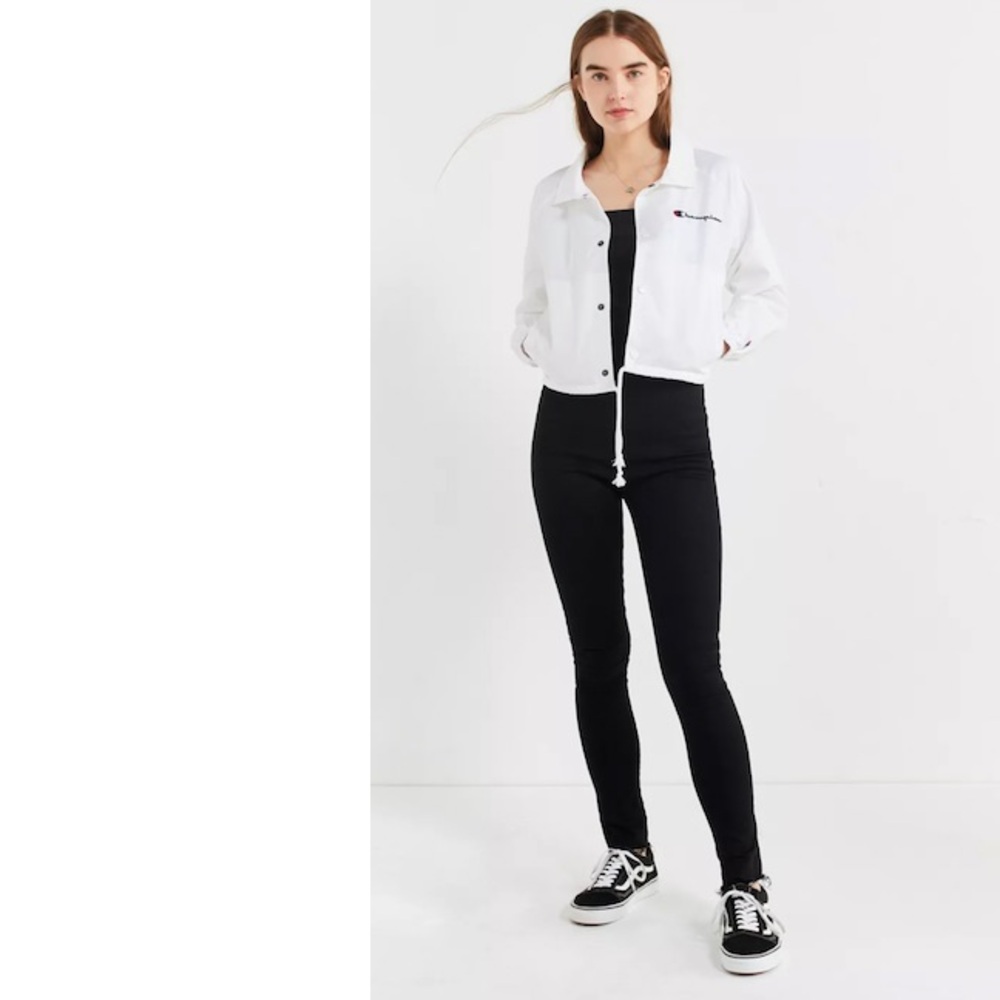 Champion Cropped Coach Throwback Windbreaker Jack… - image 6